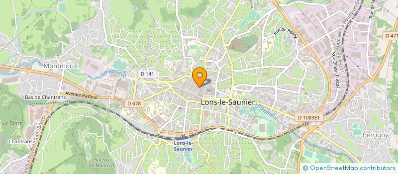 localisation de l'entreprise THIRODE ORTHOPEDIE à LONS-LE-SAUNIER