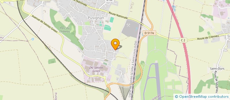 localisation de l'entreprise THIROL à PUSIGNAN