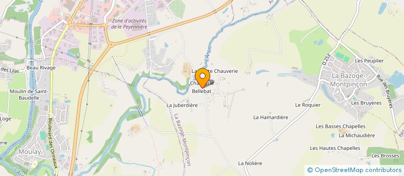 localisation de l'entreprise THIROM  LA BAZOGE MONTPINCON