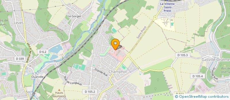 localisation de l'entreprise THIRON à CHAMPHOL