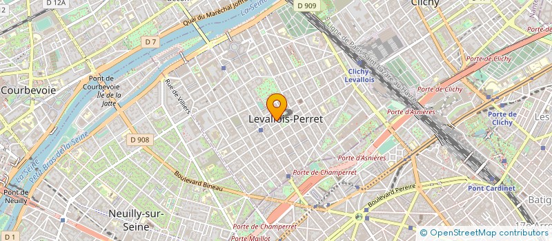 localisation de l'entreprise THIROUIN DENIS à LEVALLOIS-PERRET