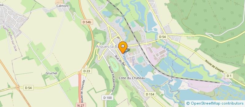 localisation de l'entreprise THIROUX ET COMPAGNIE à ARQUES-LA-BATAILLE