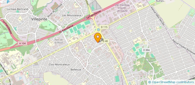 localisation de l'entreprise THIRU C.C.M. à VILLEPINTE