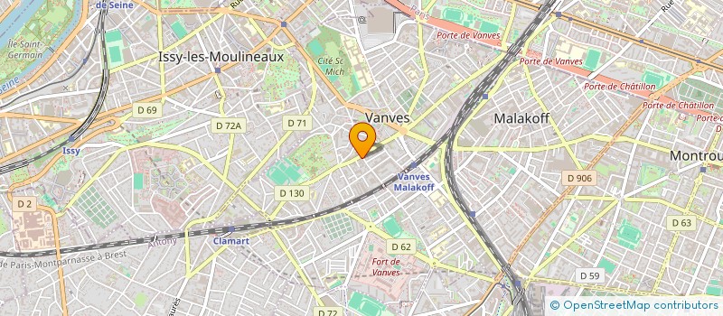 localisation de l'entreprise THIRY à VANVES