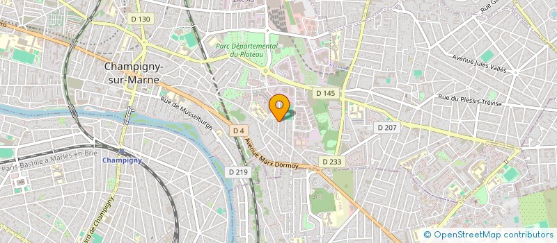 localisation de l'entreprise THIRY INVESTISSEMENTS à CHAMPIGNY-SUR-MARNE