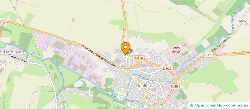 localisation de l'entreprise THISA à DOULLENS