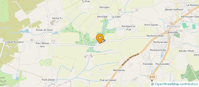 localisation de l'entreprise THISA  PLOMEUR