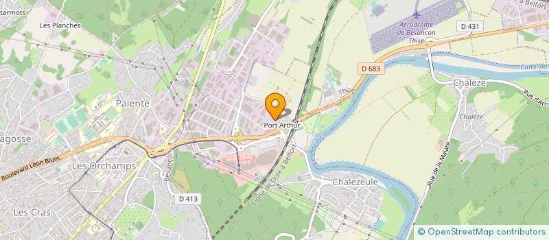 localisation de l'entreprise THISE AUTOMOBILES à CHALEZEULE