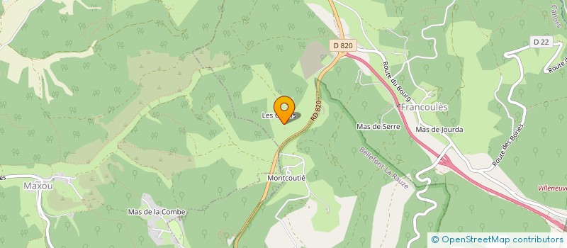 localisation de l'entreprise THIVER  PRADINES