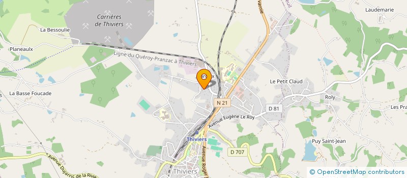 localisation de l'entreprise THIVIERS CABLAGE  THIVIERS