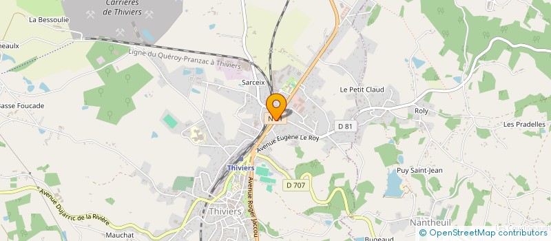 localisation de l'entreprise THIVIERS LAVAGE à THIVIERS
