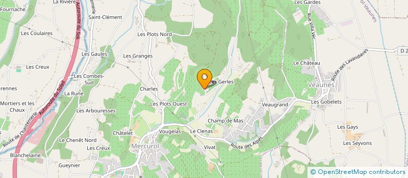 localisation de l'entreprise THIVOLLE TERRASSES DE LA TOUR à MERCUROL-VEAUNES