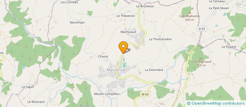 localisation de l'entreprise THIZY CHRISTOPHE  MARCENOD