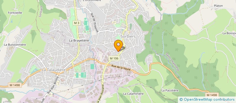 localisation de l'entreprise THIZY JACKY à SORBIERS