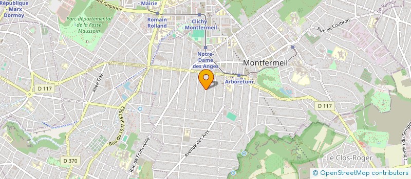 localisation de l'entreprise THJACLEV à MONTFERMEIL
