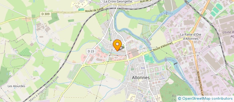 localisation de l'entreprise THK  ALLONNES