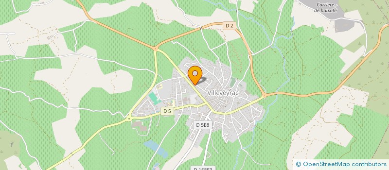 localisation de l'entreprise THL à VILLEVEYRAC