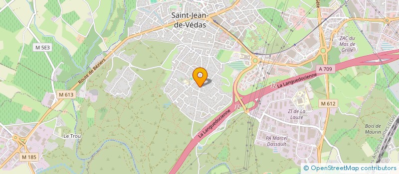 localisation de l'entreprise THM 2021  SAINT-JEAN-DE-VEDAS