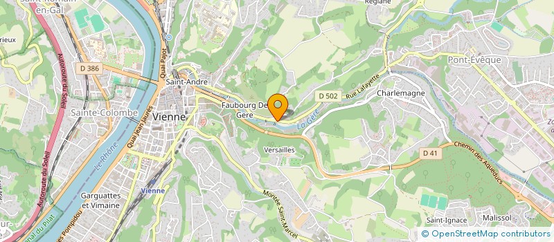 localisation de l'entreprise THM  VIENNE