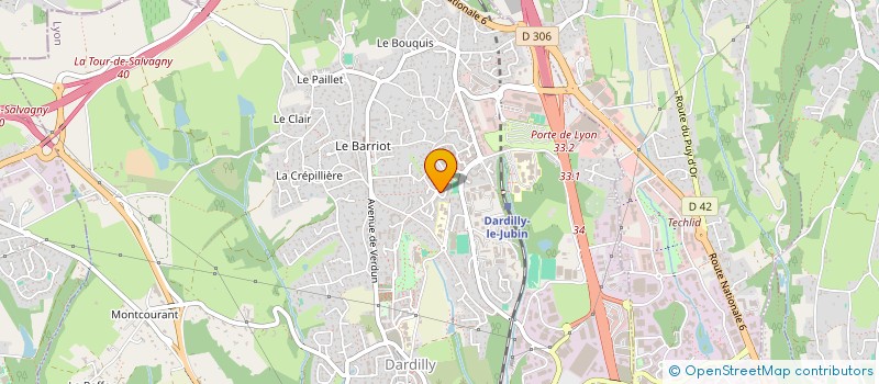 localisation de l'entreprise THM INVEST à DARDILLY