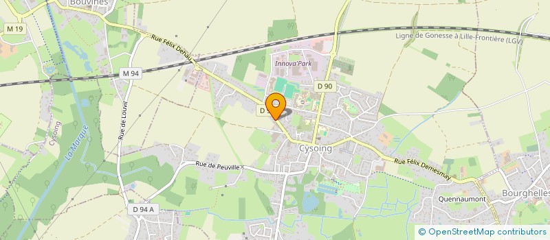 localisation de l'entreprise THM OFFICE  CYSOING