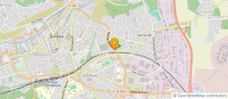 localisation de l'entreprise THM27 à EVREUX