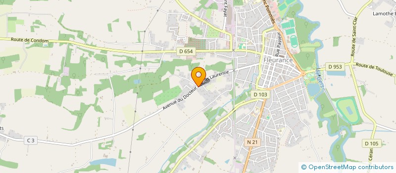 localisation de l'entreprise THO-MAS-LOC  FLEURANCE