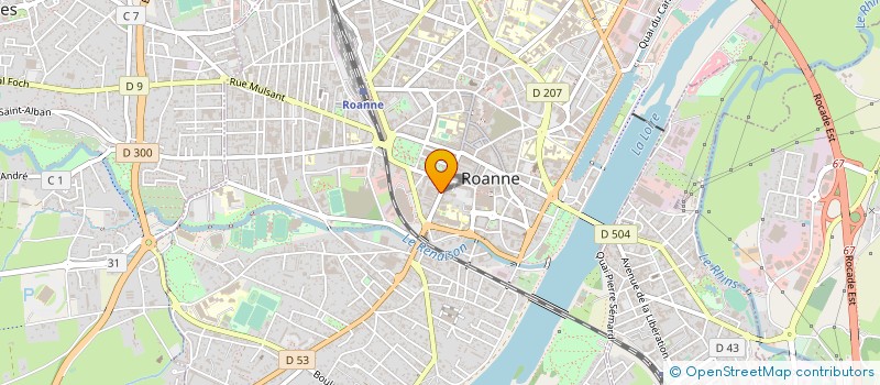 localisation de l'entreprise THOBA'EDITIONS  ROANNE