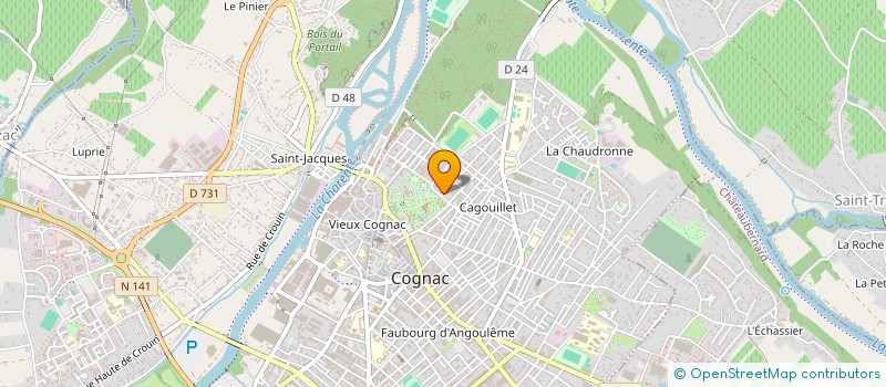 localisation de l'entreprise THOBOR à COGNAC