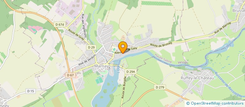 localisation de l'entreprise THOCADE  MARNAY