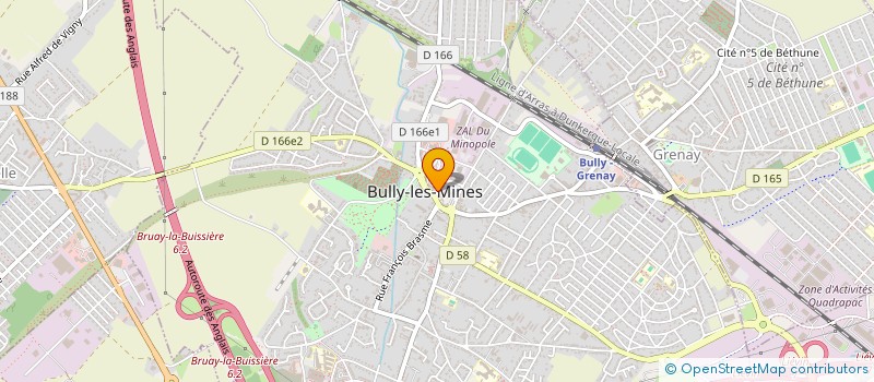 localisation de l'entreprise THOCAM à BULLY-LES-MINES