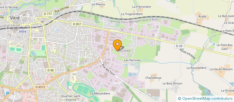 localisation de l'entreprise THOCO  VITRE