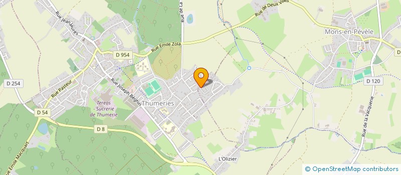 localisation de l'entreprise THOCQUEU  THUMERIES