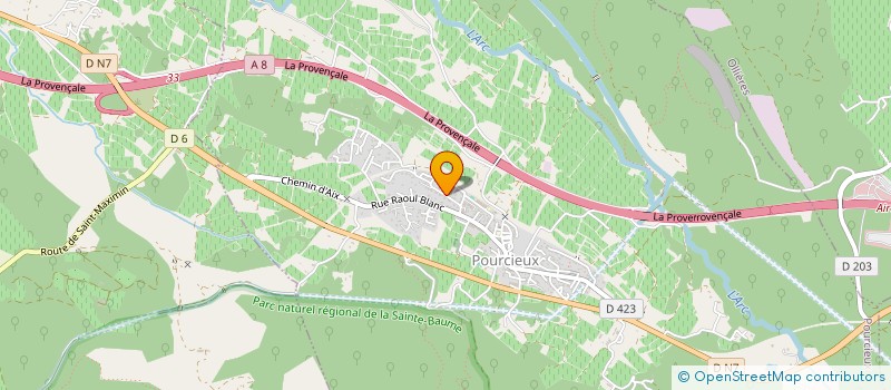 localisation de l'entreprise THODELEC  POURCIEUX