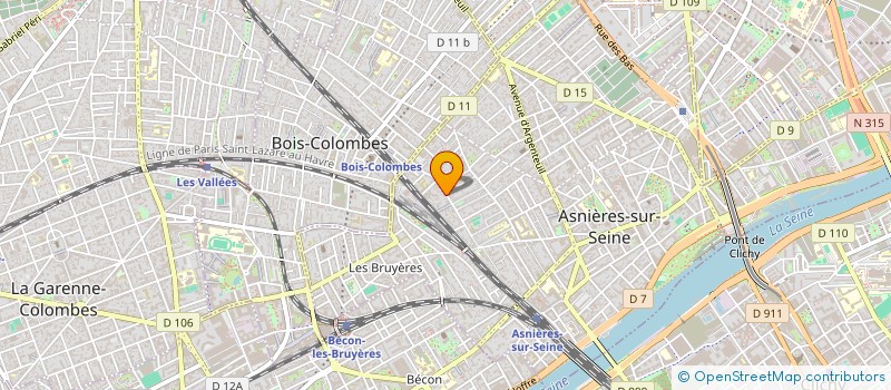 localisation de l'entreprise THODEVI à ASNIERES-SUR-SEINE