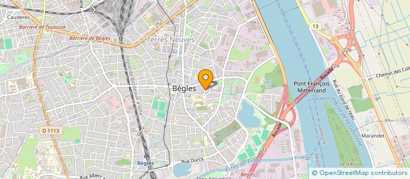 localisation de l'entreprise THOEX à BEGLES