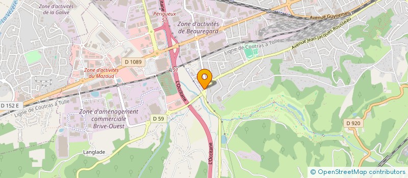 localisation de l'entreprise THOGANE19  BRIVE-LA-GAILLARDE