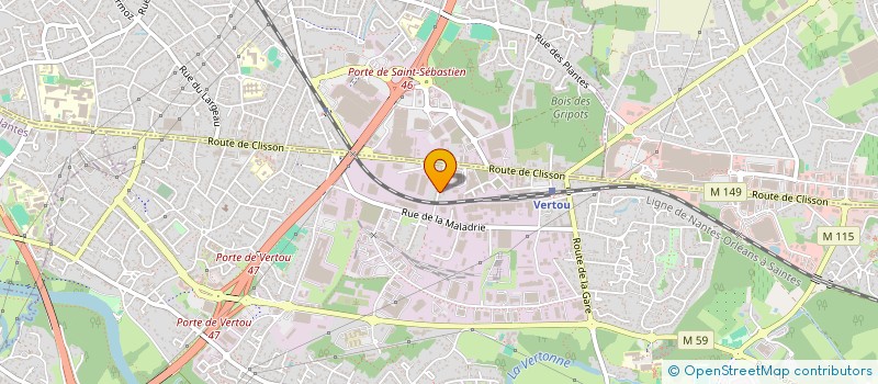 localisation de l'entreprise THOGGA  VERTOU