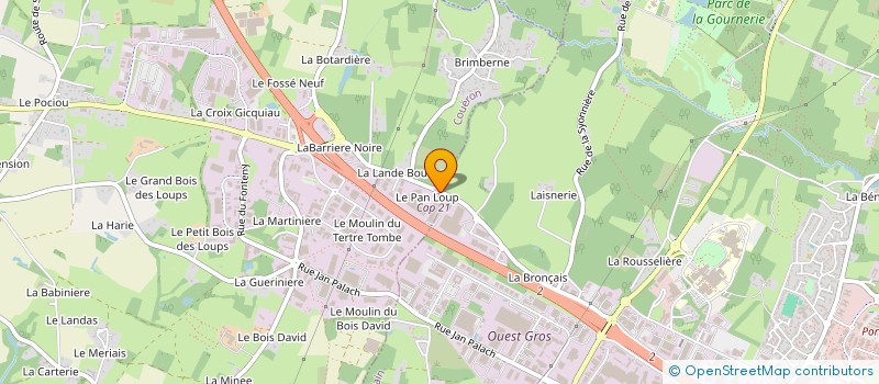 localisation de l'entreprise THOIRY à COUERON