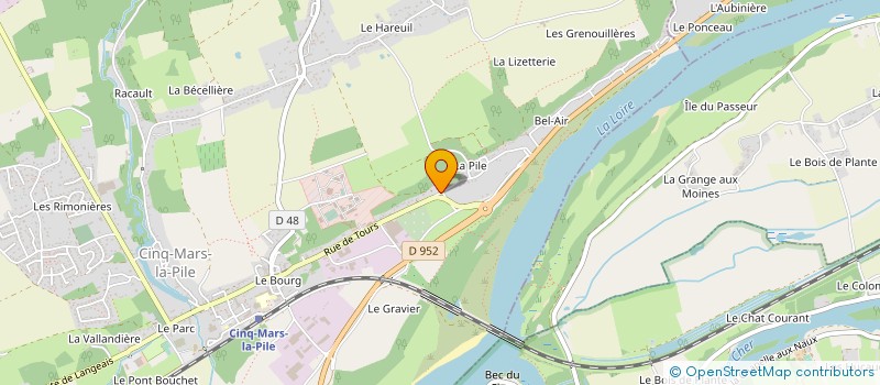 localisation de l'entreprise THOJEMI  CINQ-MARS-LA-PILE