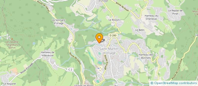 localisation de l'entreprise THOJUL38  SAINT-MARTIN-D'URIAGE