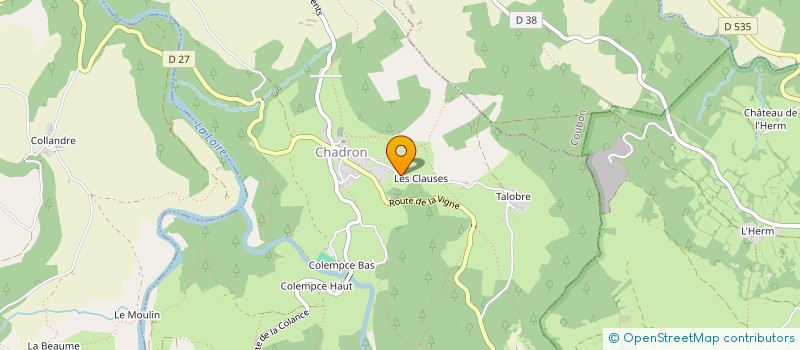 localisation de l'entreprise THOJUM  CHADRON