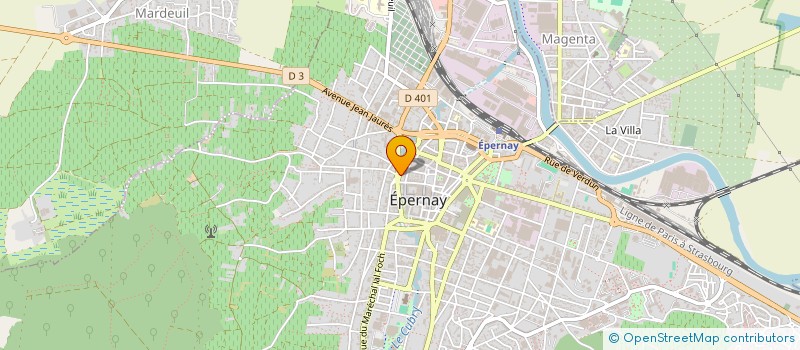 localisation de l'entreprise THOKE  EPERNAY