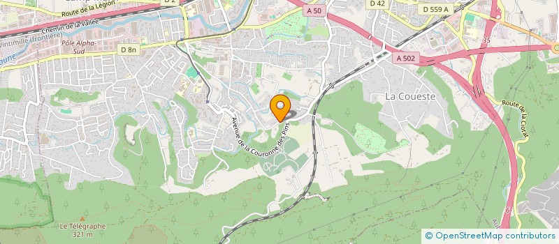 localisation de l'entreprise THOLIETTE à AUBAGNE