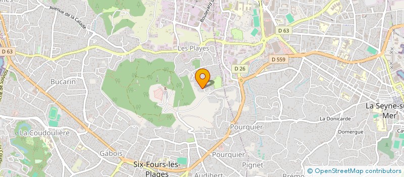 localisation de l'entreprise THOLIMA à SIX-FOURS-LES-PLAGES