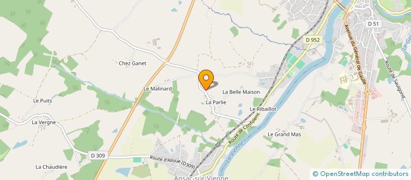 localisation de l'entreprise THOLIMAIN  ANSAC-SUR-VIENNE