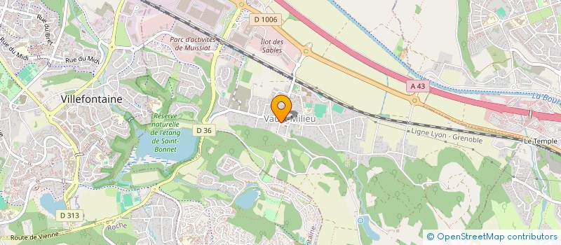 localisation de l'entreprise THOLIN  VAULX-MILIEU