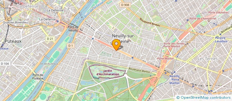 localisation de l'entreprise THOLITEK à NEUILLY-SUR-SEINE
