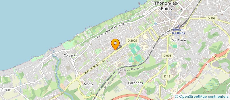 localisation de l'entreprise THOLLON DIFFUSION à THONON-LES-BAINS