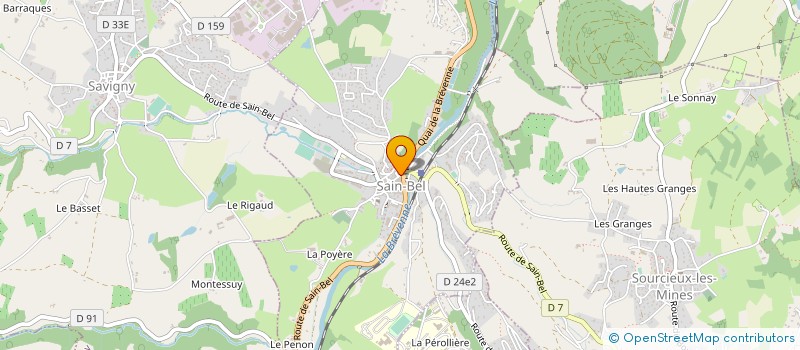 localisation de l'entreprise THOLLOT  SAIN-BEL